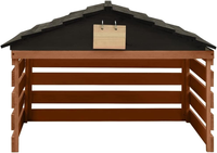 Abri pour voiture en bois de style moderne Abri de garage pour tondeuse à gazon de jardin extérieur pour voitures