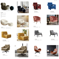 Fauteuil en velours italien minimaliste et durable, chaise en forme de 7, structure en bois, mobilier écologique pour balcon et chambre
