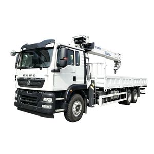 Factory Direct CLW HOWO 14 Ton 6x4 Truck Mounted <b>Crane</b> With 20M Lifting Height White Construction Boom <b>Crane</b> Truck - Product Image 1