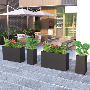 Cajas de plantación resistentes a la intemperie galvanizadas de acero inoxidable personalizables por el fabricante original <span class=keywords><strong>para</strong></span> aplicaciones de balcón - Product Image 2