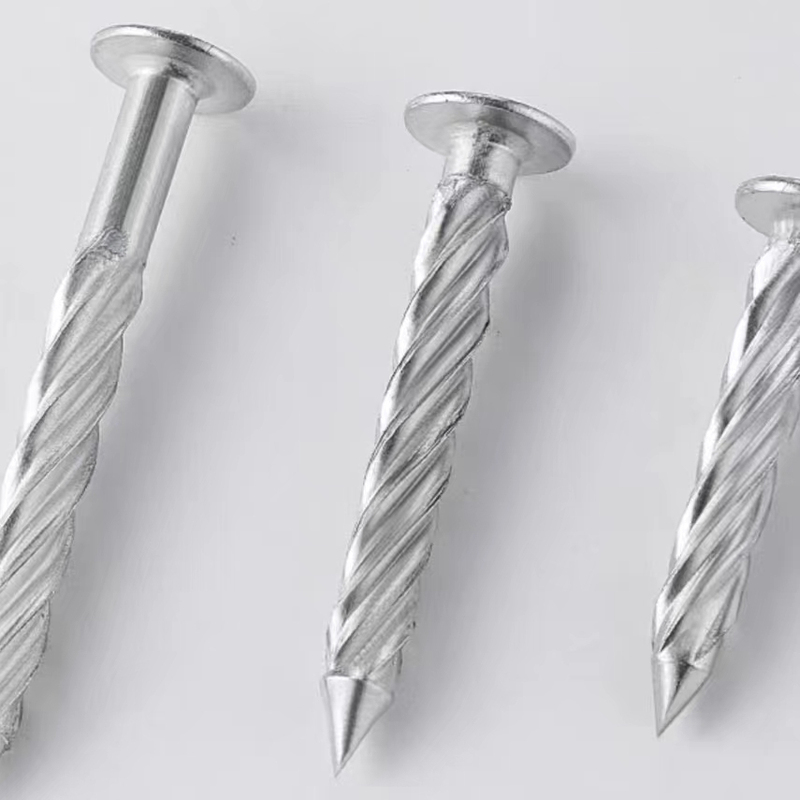 Versatile Steel Nails with Spiral Shank