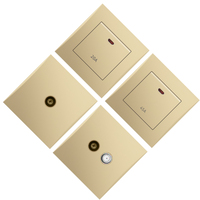 Interrupteurs muraux domestiques standard britanniques en gros interrupteurs muraux unipolaires durables ultra-minces nouveau design 16a 250v interrupteurs muraux unipolaires