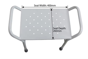 Heavy Duty Height Adjustable Lightweight Aluminum Shower <b>Stools</b> Chairs <b>for</b> <b>Bathroom</b> Safety Aid - Product Image 2