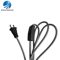 Kabel Harness Terminal POS USB Kustom 5 Inti 4 Pin Tembaga Berlapis Timah Jalinan Nilon 12V DC Kabel AF Ganda Rakitan Kabel