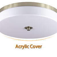 Plafonnier LED moderne Worbest 16 pouces 25W 5CCT à température de couleur variable et dimmable, certifié ETL/cETL pour la décoration du salon et de la chambre
