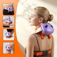 Großhandel Smart Nacken-Schulter-Massagegerät Tiefenkneten Heizung Infrarot-Wärmemassage USB-Aufladbar