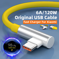 Câble de charge rapide USB C coudé 120W, câble Type C à 90 degrés, câble de charge pour jeux, câble de synchronisation de données pour Xiaomi OEM ODM
