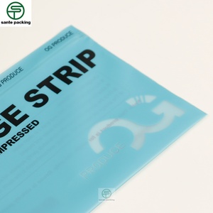 Customized logo Small-sized Printed Transparent Frosted Eco-friendly Cpe <b>Accessory</b> Socks Waterproof Packaging sealed Bag - Product Image 2