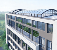 Véranda moderne préfabriquée en aluminium - Serre en verre à double vitrage pour jardin