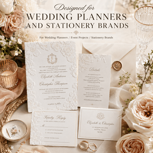 Set di Inviti Matrimoniali Personalizzati in 4 Pezzi con Timeline, RSVP e Carte Codice <span class=keywords><strong>Vestito</strong></span>, Design Elegante in Carta con Stampa - Product Image 4