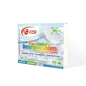 Manufacturing Eco Cloth Washing Tablets Portable Laundry Soap Detergent Paper Sheets Strips