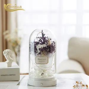 Home Fragrance Decorative Gift Luxury Glass Bottle Essential Oil Flower Reed Diffuser