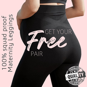 Leggings de maternité sans couture personnalisés OEM avec soutien par-dessus le ventre <span class=keywords><strong>pour</strong></span> le yoga et la grossesse - Product Image 6