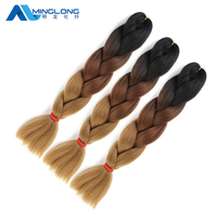 En promotion : Cheveux synthétiques Yaki en vrac pour tresses, haute qualité, 24 pouces, 100g, prix de gros
