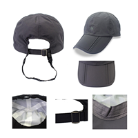 Gorra para correr plegable reflectante de rendimiento de carreras de sprints personalizada, gorra deportiva Unisex ligera de secado rápido, patrón de letras de talla única