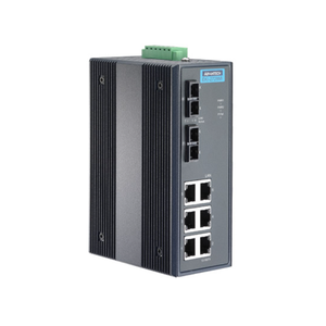 Switch Ethernet non gestito Advantech EKI 2728M 10/100/1000 Mbps Fast Ethernet con porta in fibra ottica multimodale 6G+2G SC - Product Image 1