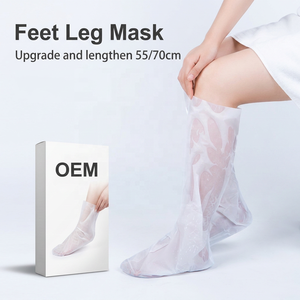 Masque pour les pieds à jambes longues, marque privée OEM, hydratant, éclaircissant, exfoliant, au collagène végétalien, traitement SPA complet pour les jambes, vente en gros, produit viral - Product Image 1