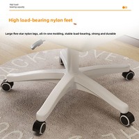 Chaise de maquillage confortable pour femme avec structure en acier inoxydable et matériau en nylon - Chaise pivotante durable pour la maison et le bureau