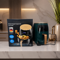 Friteuse à air électrique multifonctionnelle, nouveau modèle domestique, avec fenêtre de visualisation transparente, four sans retournement, tout-en-un, transfrontalier