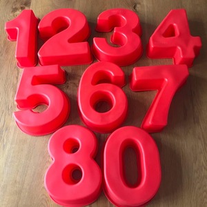 10 Inch 9 pieces <b>Large</b> Size Number Moulds Baking Forms <b>Silicone</b> Number <b>Mold</b> Cake Pan (10 inch) - Product Image 6