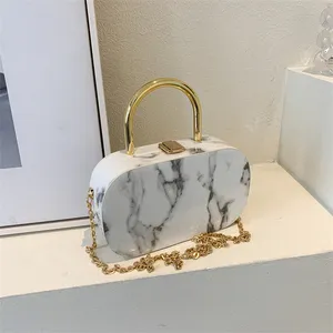 Bolso pequeño con patrón de piedras para chicas, a la moda, de lujo