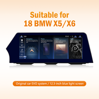 Pantalla de Navegación HD de 12.3 Pulgadas para Automóvil, Estilo Blade, para BMW X5/X6 2018 con Sistema EVO, Bluetooth, Voz Inteligente, Funciones Originales del Automóvil