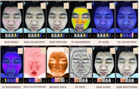 Machine d'analyse de Scanner de peau intelligente AI Portable avancée caméra de Test de visage profond 3D miroir magique pour Salons de beauté