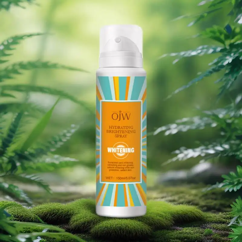 OJW Private Label vendite calde personalizzate estive impermeabili protezione solare spf 50 protezione solare pelle sbiancante spray