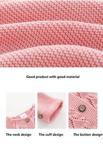 Peuter Meisjes Gebreide Vest Lange Mouwen Ronde Hals Trui Jas Kinderen Trui - Product Image 6