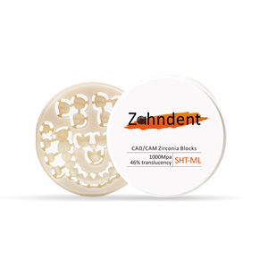 Blocco di ossido di zirconio dentale Zahndent con traslucenza SHT-ML di 46% - Product Image 3