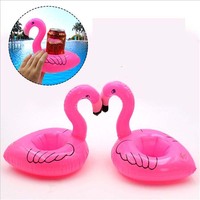 Gonflable Flottant Piscine Plage Coloré Cygne Peut Bière Porte-Gobelet Bateau Jouet