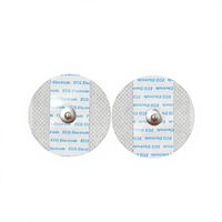 Électrode ECG ronde de 50 mm en non-tissé blanc, adhésive fine, fonction de surveillance, accessoire d'électrode ECG