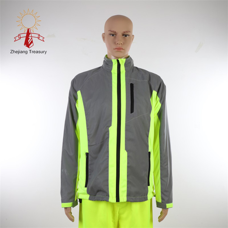 Full Reflective Silver Jacket Cycling Wind