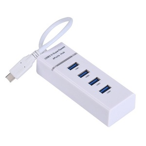 <b>Usb</b> 3.1 Type <b>C</b> To 4 Port <b>Usb</b> 3.0 Hub Splitter Extension Adapter For Computer Laptop Desktop With Plastic Body - Product Image 5