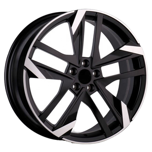 Jantes de voiture YQ en alliage d'aluminium 17-18 pouces 5X108 <span class=keywords><strong>BMF</strong></span> Multi 4 5 branches, neuves, finition noire usinée, pour voiture de tourisme Peugeot 1 - Product Image 1