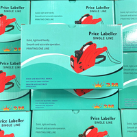Satu baris harga mesin penanda roda tinta harga mesin pengkode Harga menandai mesin label ukuran 21*12MM