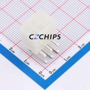 ZX-5557-4.2-2-3PWZ Wire-to-Board Pin Header Bent Lead Through Hole,P=4.2mm 2x3P 4.2mm Right Angle Insert Mini-Fit (MX 4.2) - Product Image 1