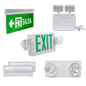 Lampe de secours LED d'urgence à batterie Ni-Cd rechargeable pour coupures de courant, avec fonction de sortie d'urgence - Product Image 1
