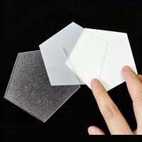 Feuille diffuseur PC translucide givrée blanc laiteux, ignifuge, anti-éblouissement, 1200x1200mm, épaisseur 2mm, pour éclairage de panneaux