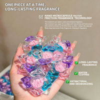 Perles de gel lessive 5-en-1 Quan Liuxiang Xiao Canglan, 300 microcapsules grande capacité, fixation de la fragrance, parfum longue durée