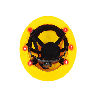 HDPE 기술설계 안전 헬멧 관례는 넓은 테두리 단단한 모자를 인쇄했습니다 - Product Image 6