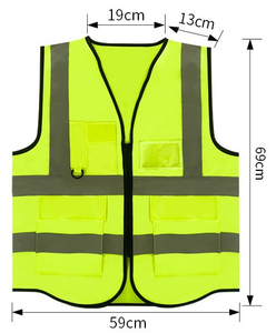 سترة سلامة عاكسة عالية الوضوح لأعمال الطرق المرورية - Product Image 5