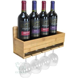 Casier à vin en <span class=keywords><strong>bambou</strong></span> peu encombrant pour petites cuisines et bars domestiques - Product Image 6