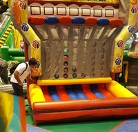 Jeu de basket gonflable 4 Connect en PVC pour fête, certifié EN14960, taille personnalisable
