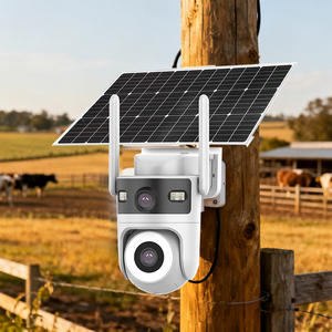 Aov 4G Năng Lượng Mặt Trời Ngoài Trời 4MP Màn Hình Kép Video Ghi Âm IP PTZ Hình Dạng Con Người Tự Động Theo Dõi CMOS Cảm Biến Đám Mây Lưu Trữ Năng Lượng Mặt Trời Máy Ảnh - Product Image 1