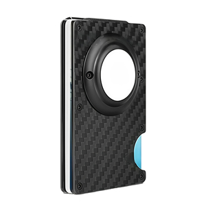Travel Secure Anti Theft Smart Air Tag Minimalist <b>Card</b> <b>Holder</b> Wallet Multi Function Metal Carbon Fiber <b>Slim</b> Wallet for Men Gift - Product Image 1