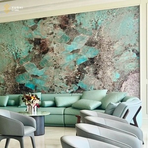 Yushi sang trọng Amazonit màu xanh lá cây quartzite bàn ăn nhà máy trực tiếp nhà biệt thự khách sạn tính năng tường Countertop - Product Image 5