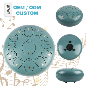 Nhà Máy Cung Cấp 12 Inch Màu Xanh Hank Trống C Key Balmy Thép Lưỡi Tay Trống Với 13 Lưỡi Kích Thước Nhỏ Vật Liệu Kim Loại - Product Image 1