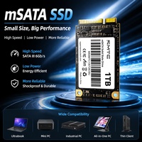 SSD MSATA de Alta Capacidad de 1 TB con Amplia Compatibilidad con Sistemas para Computadoras Portátiles Antiguas, Computadoras Industriales y Dispositivos Integrados