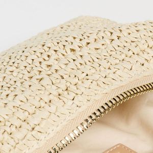 Custom Beige Nylon Zipper Portable Reusable Clutch Makeup <b>Purse</b> for Women Beach <b>Cute</b> Summer Holiday Traveling Cosmetic Bag - Product Image 4